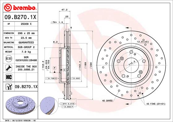 DELPHI LH7019 Brake Hose
