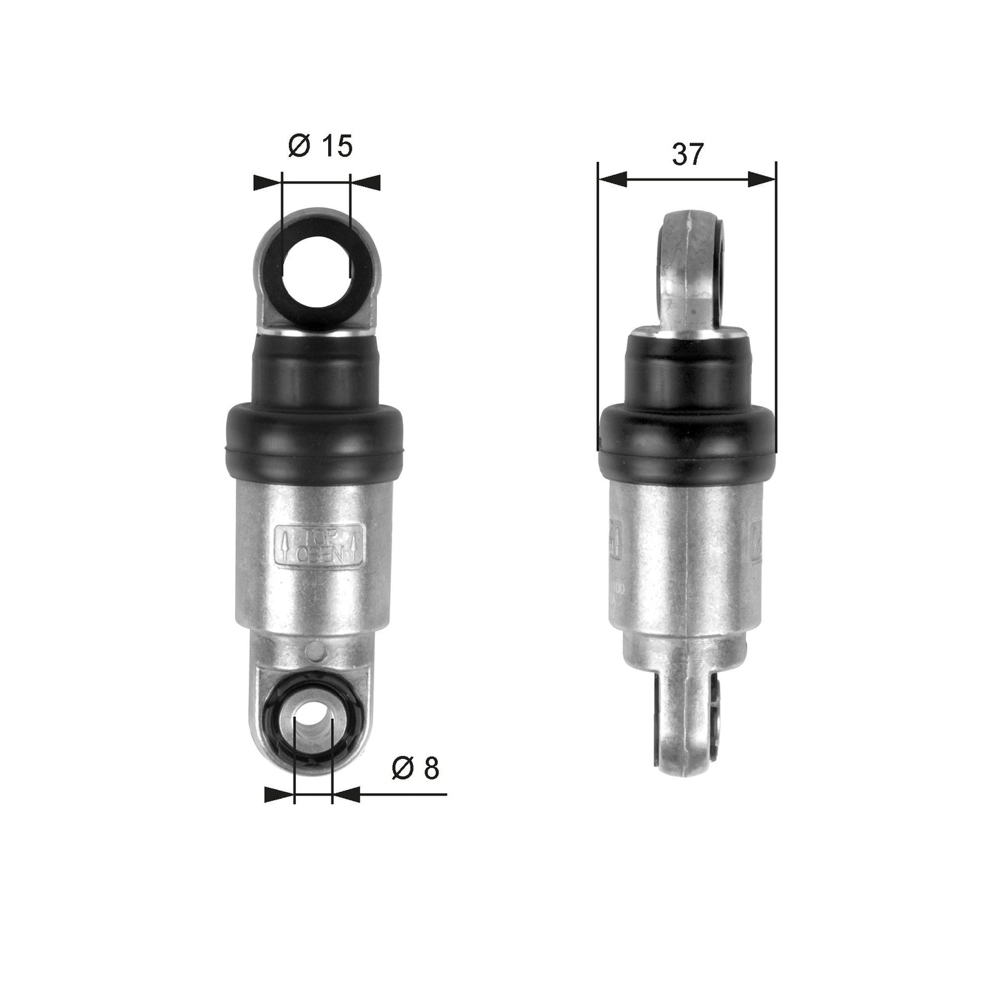 GATES GATT39097 V-Ribbed Belt Vibration Damper