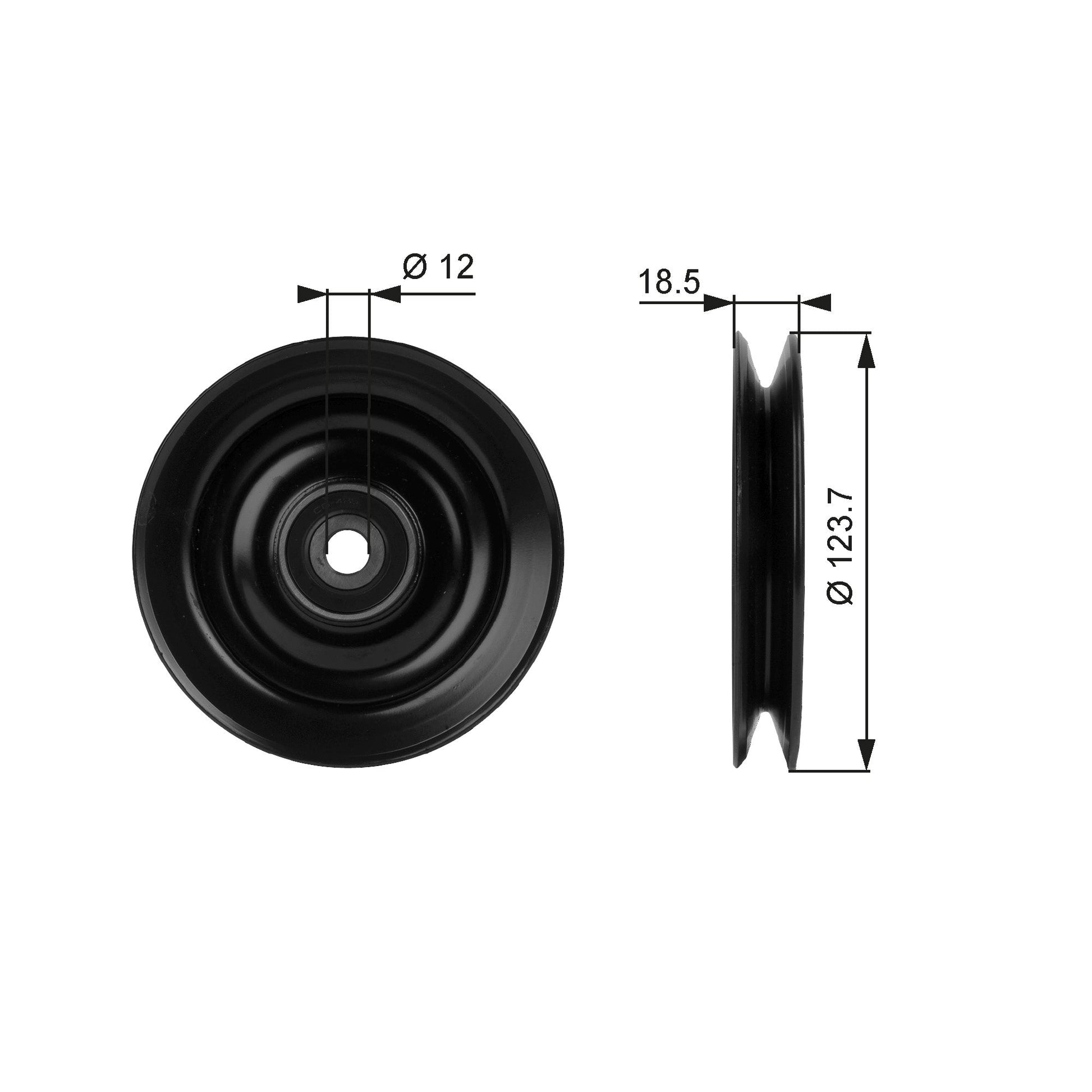 GATES GATT38040 V-Belt Tensioner Pulley