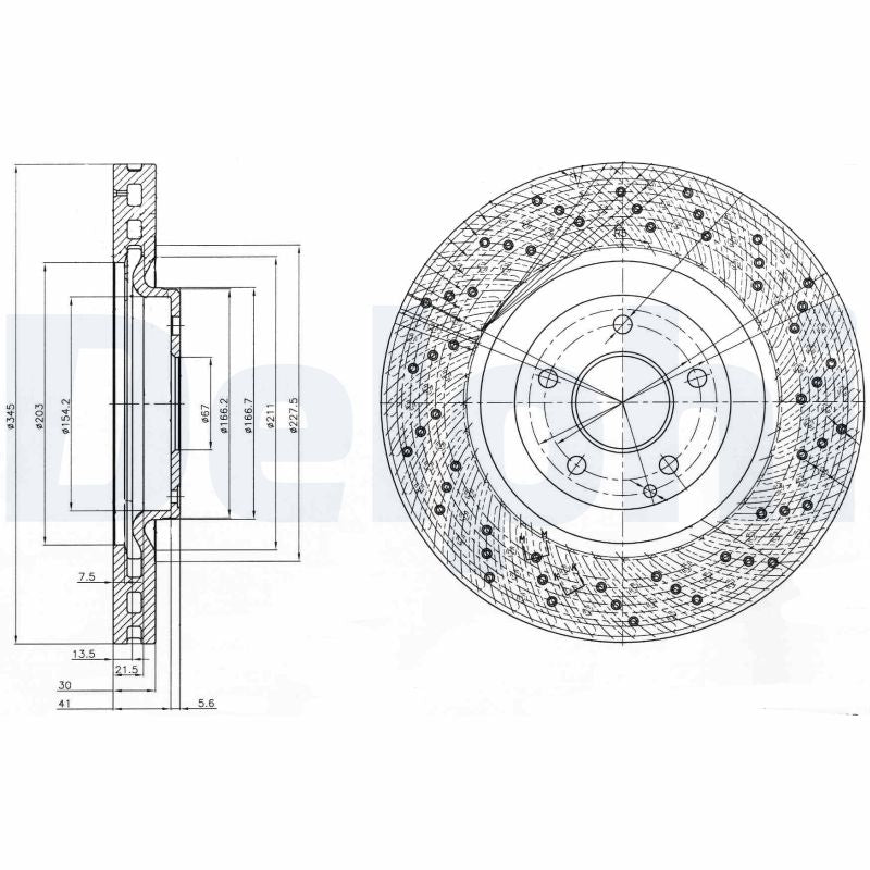 DELPHI BG9876 Brake Disc
