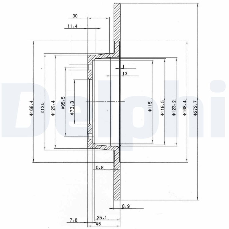 DELPHI BG2015 Brake Disc .