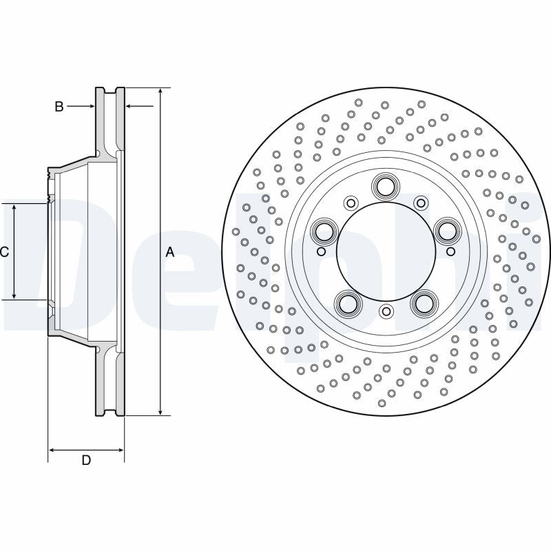 DELPHI BG9225C Brake Disc