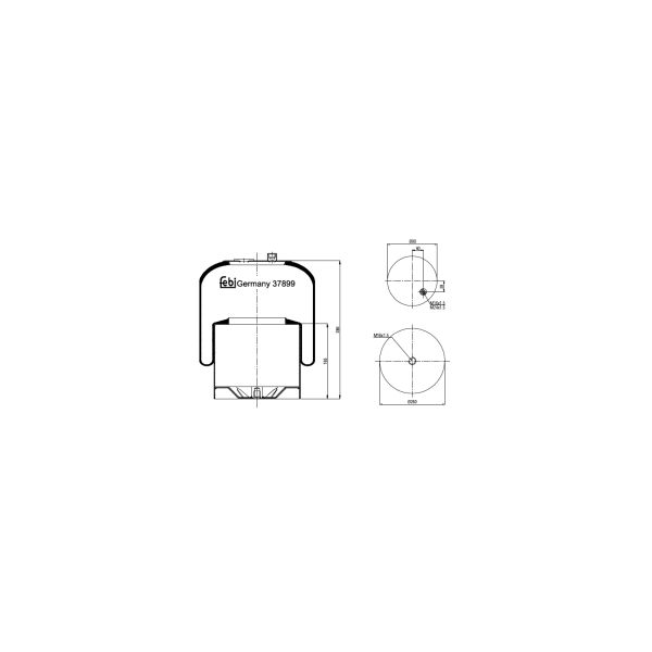 FEBI FE37899 Air Suspension Bellow