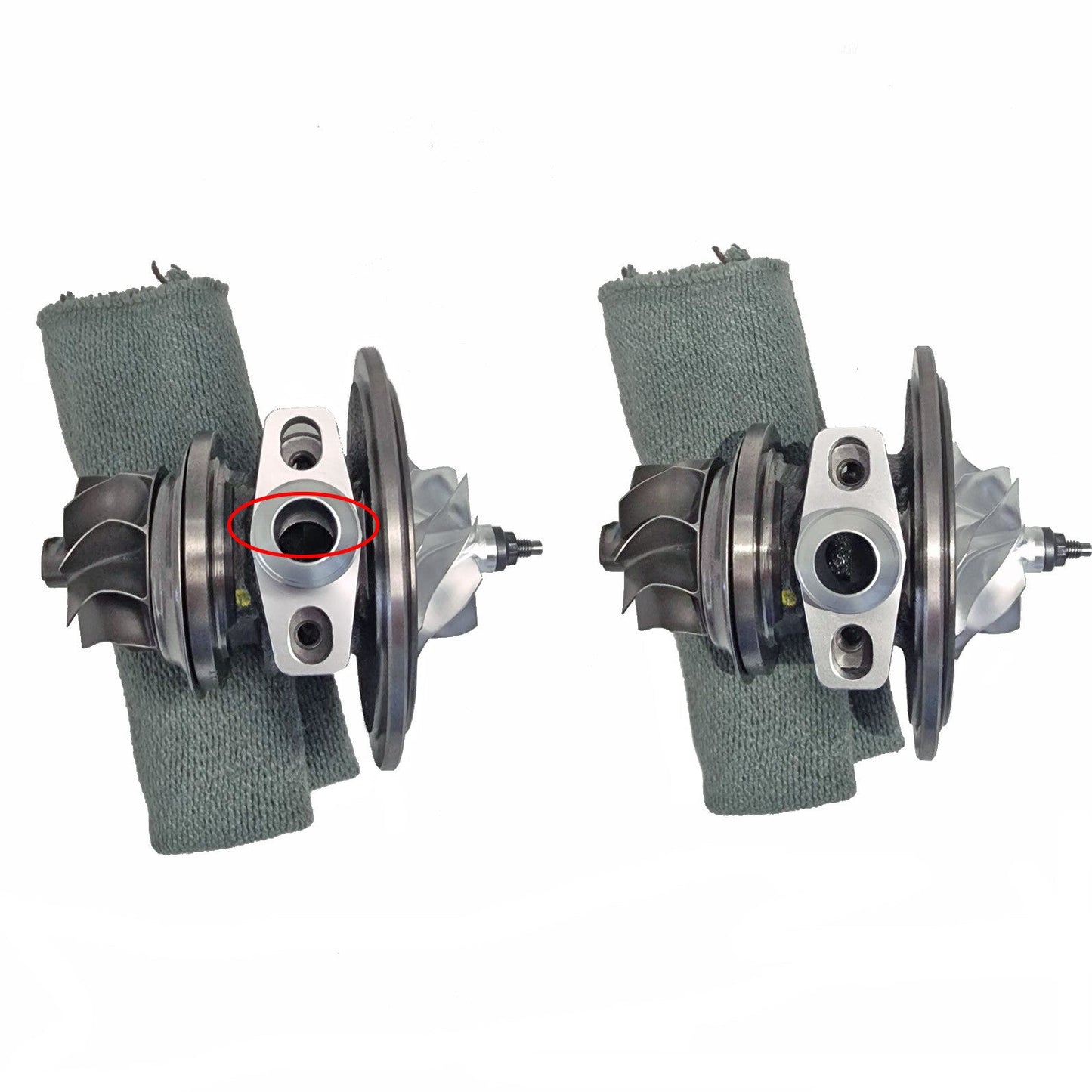 Turbozentrum 284560 Oil return adapter GBC14-200 Dash 10 - 65mm