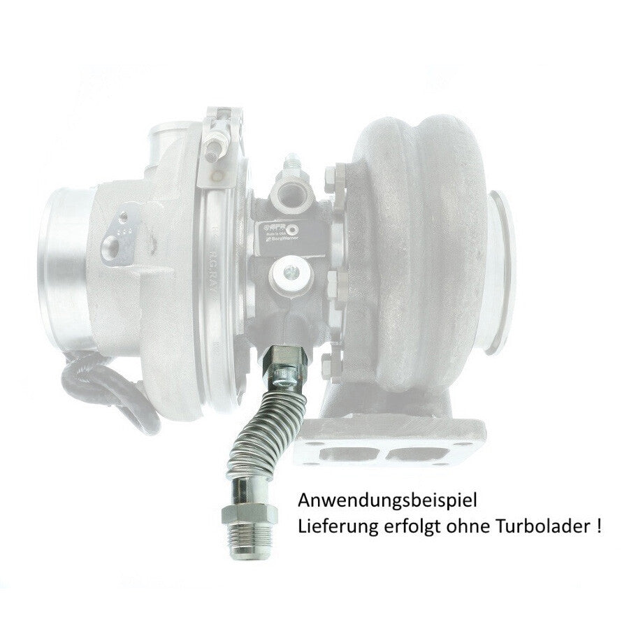 Turbozentrum 463024 Oil return flange T3 / T4 pipe flexible - short version