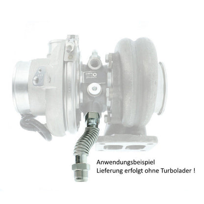 Turbozentrum 463024 Oil return flange T3 / T4 pipe flexible - short version