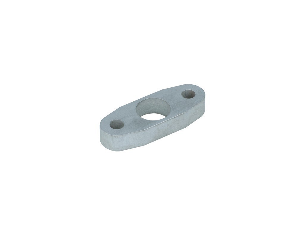 Turbozentrum 110141 Oil return flange T3 / T4 / BorgWarner for DIY pipe welding - Aluminium