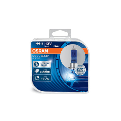 OSRAM  H11 Cool Blue Boost 5000K Hyper Blue Bulbs Foglight 80W 62211CBB-HCB
