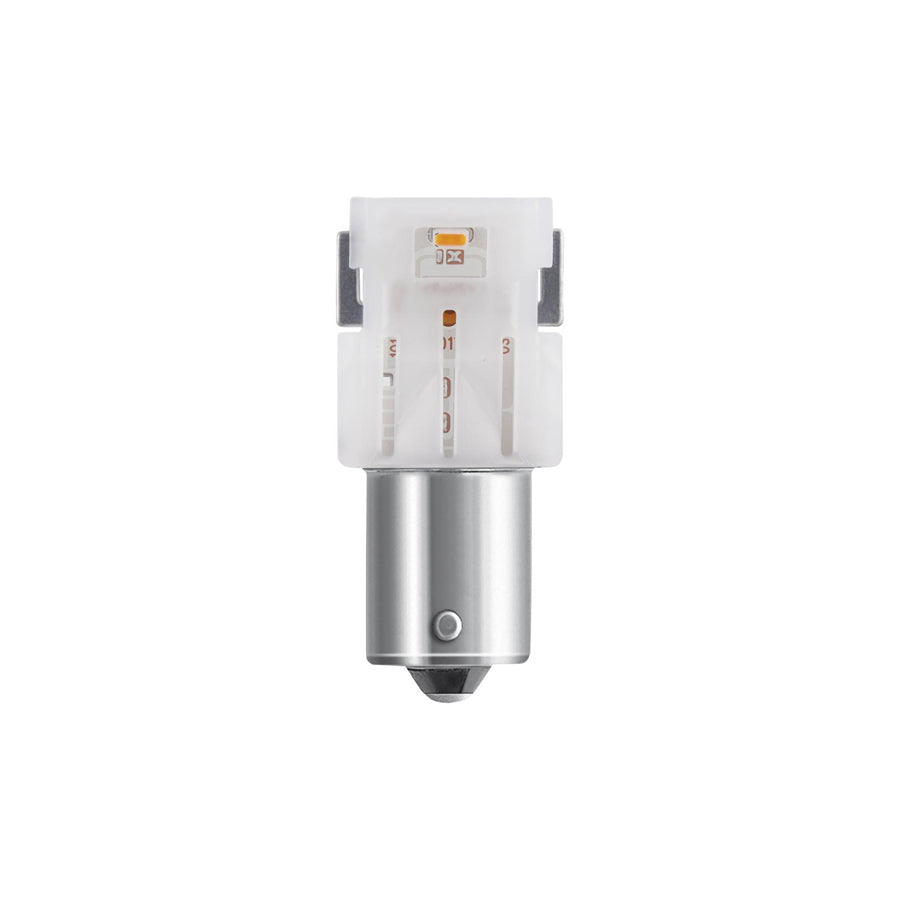 OSRAM  LED P21W Amber Yellow Indicator Bulbs 12v BA15s (382 21W) 7506DYP-02B
