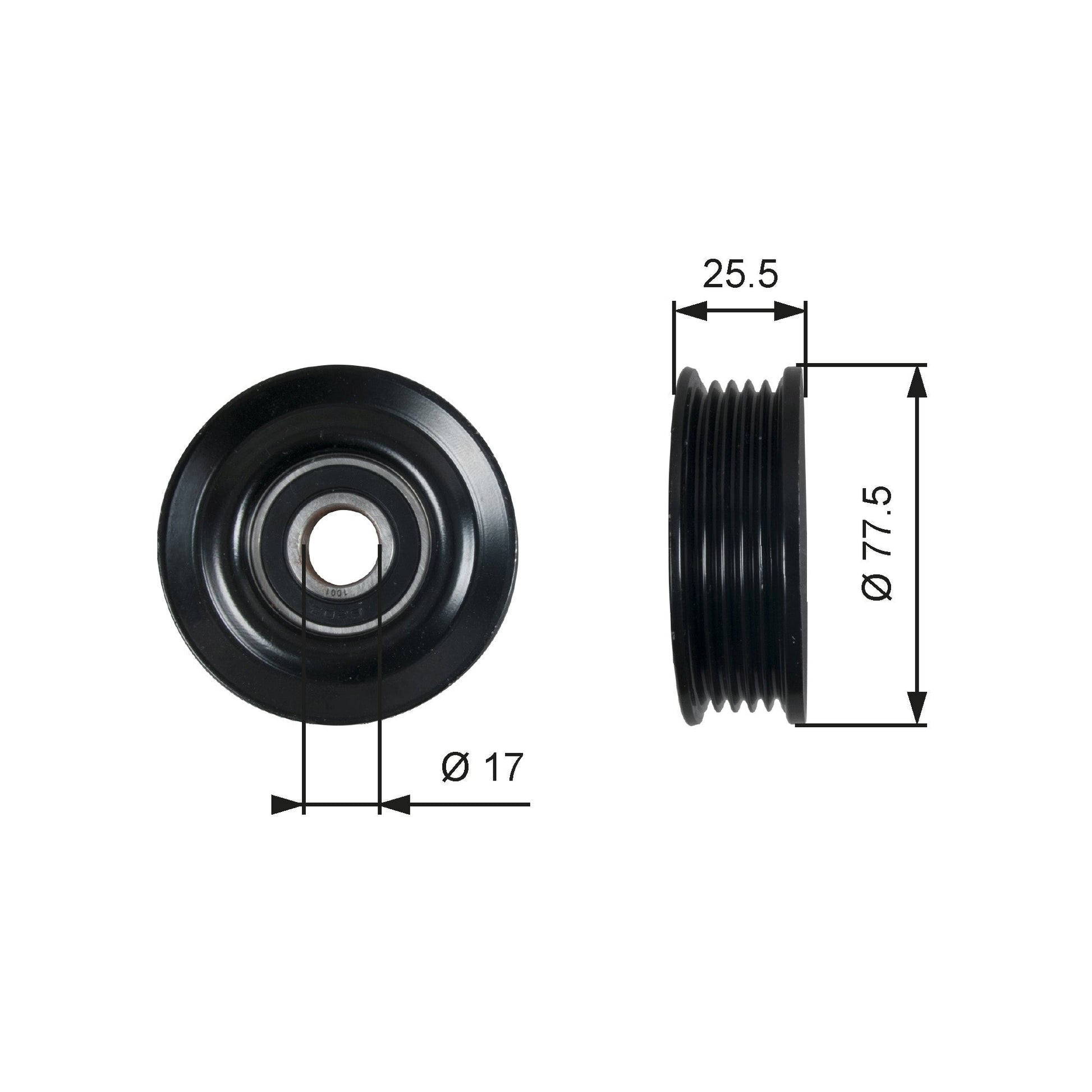 GATES GATT38478 V-Ribbed Belt Tensioner Pulley
