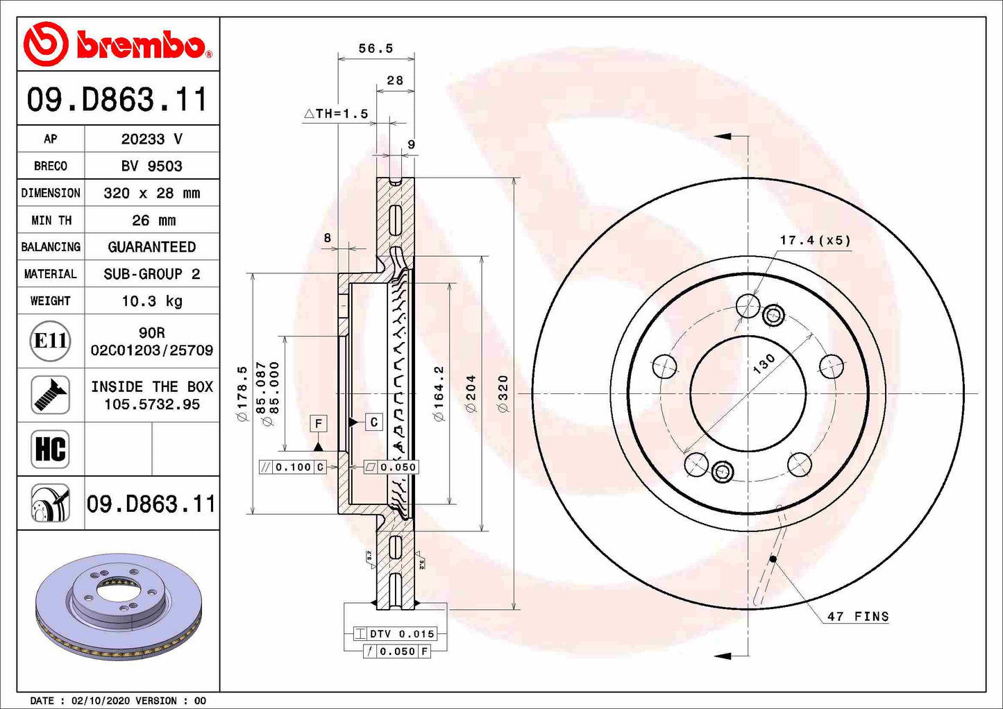 BBP 41488BBP Disc Brake Caliper Repair Kit