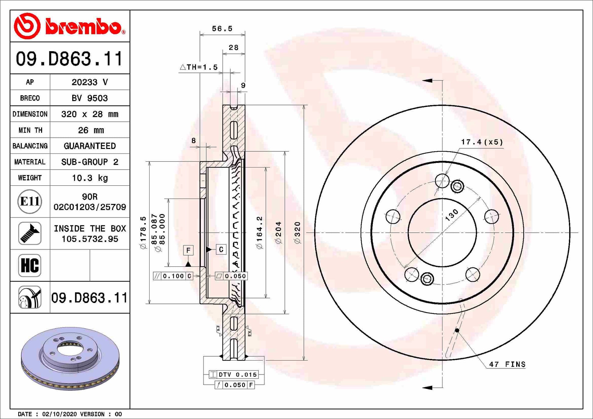 BBP 41488BBP Disc Brake Caliper Repair Kit