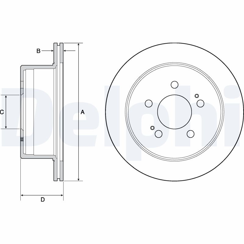DELPHI BG4677C Brake Disc .