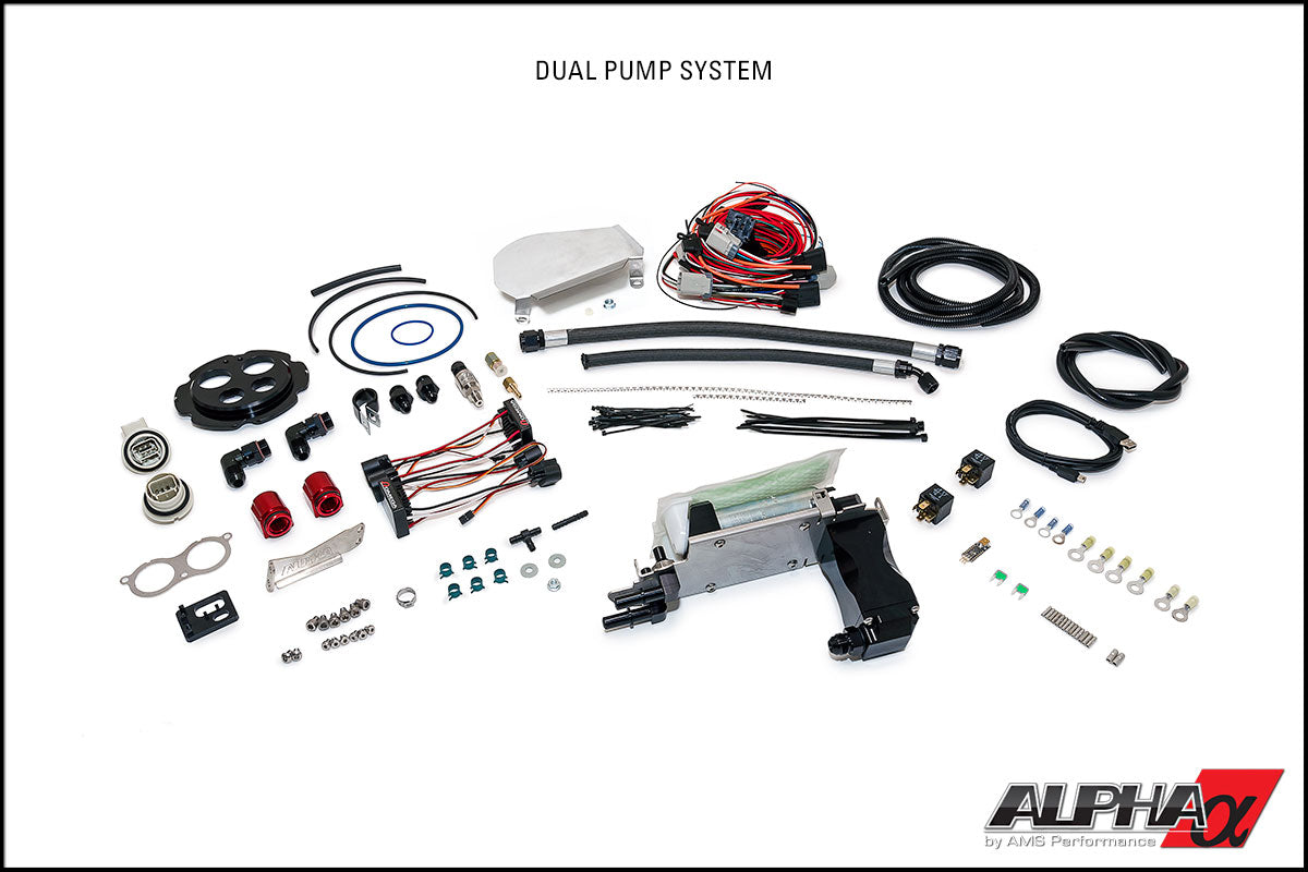 AMS ALP.07.07.0010-3 OMEGA BRUSHLESS FUEL PUMP SYSTEM NISSAN R35 GT-R (SINGLE TO DUAL PUMP CONVERSION)