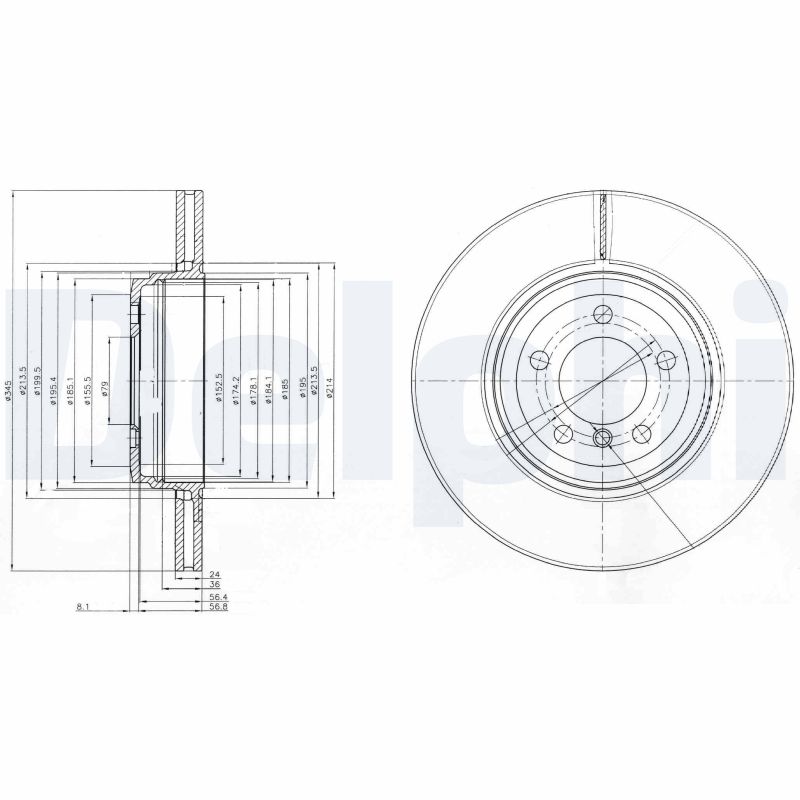 DELPHI BG9789 Brake Disc