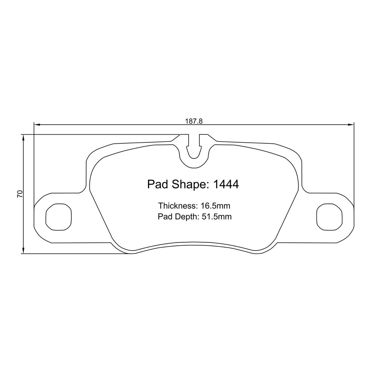 Paragon PBP1444 Brake Pads