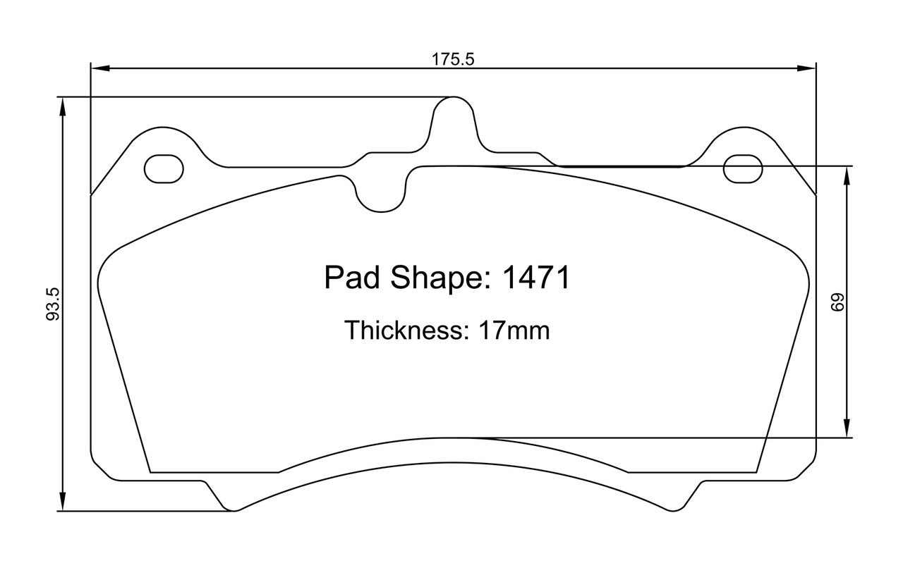 Paragon PBP1471 Brake Pads