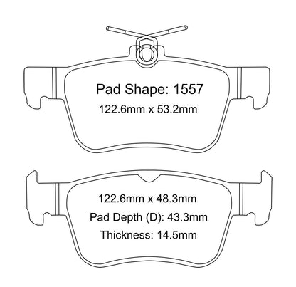 Paragon PBP1557 Brake Pads