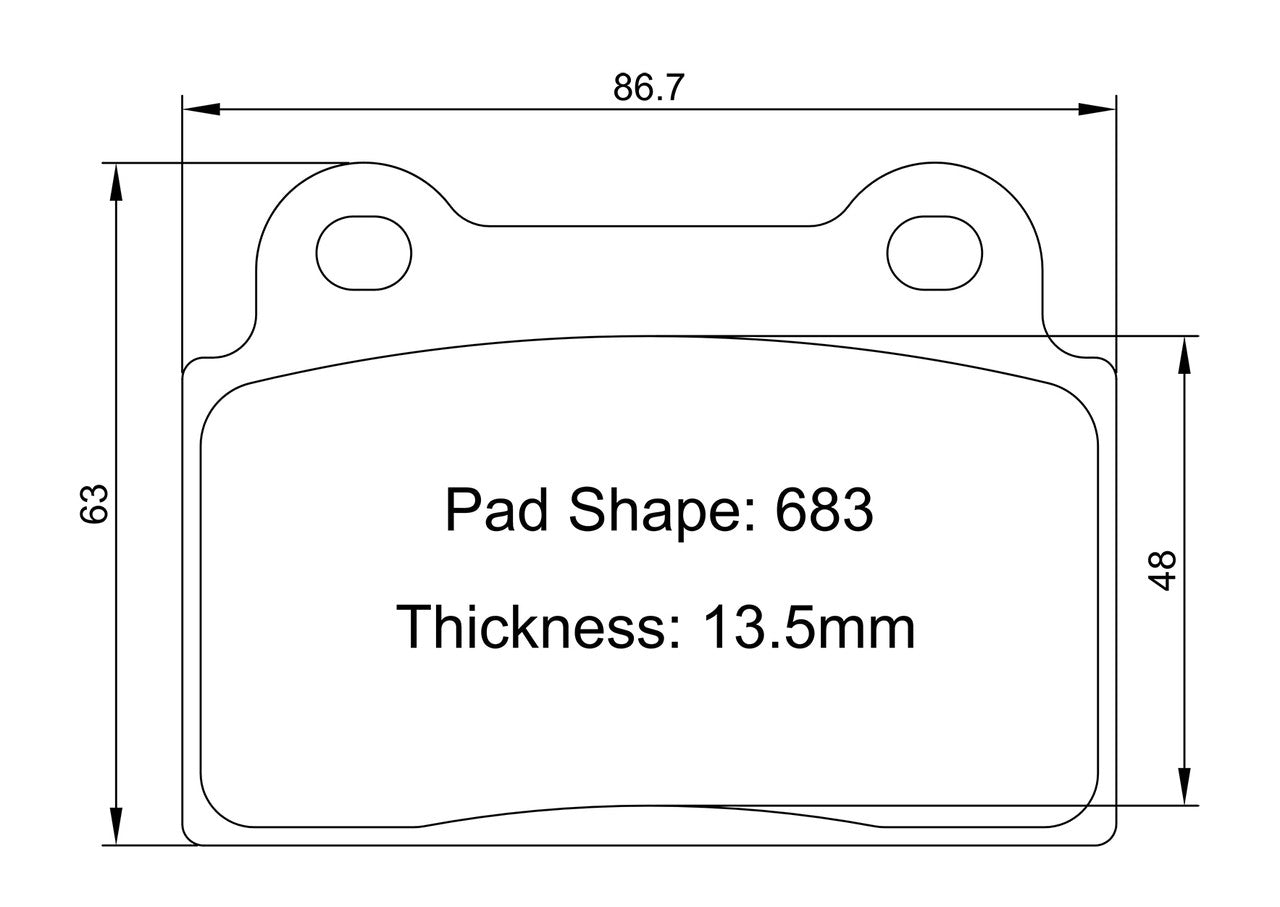 Paragon PBP683 Brake Pads
