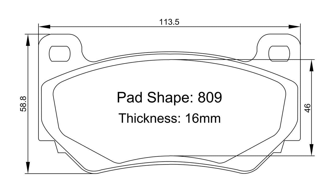 Paragon PBP809 Brake Pads
