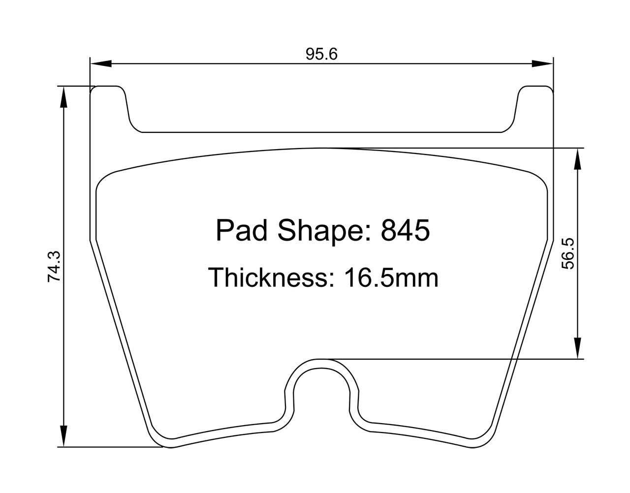 Paragon PBP845 Brake Pads