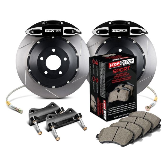 StopTech 83.166.0058.51 Sport Big Brake Kit - Rear - 380x32mm Slotted - ST-41 Black