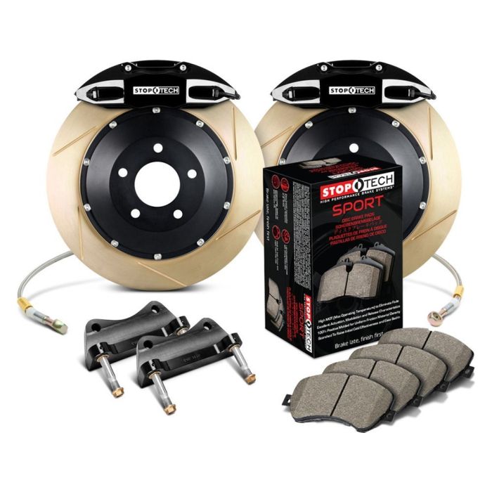 StopTech 83.646.0057.53 Sport Big Brake Kit - Rear - 355x32mm Slotted & Zinc Coated - ST-41 Black