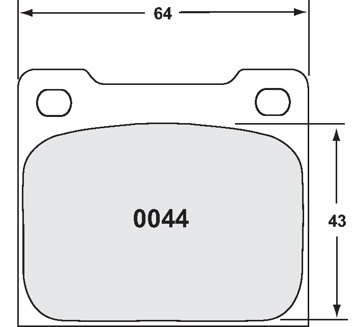 PFC 0044.11.15.44 BRAKE PADS RACE 11 CMPD 15MM CITROEN R2 (GRAVEL/TARMAC)
