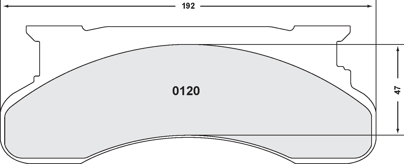 PFC 0120.10 BRAKE PADS Z-RATED FRONT D E250 (76-88) F350 (76-91)