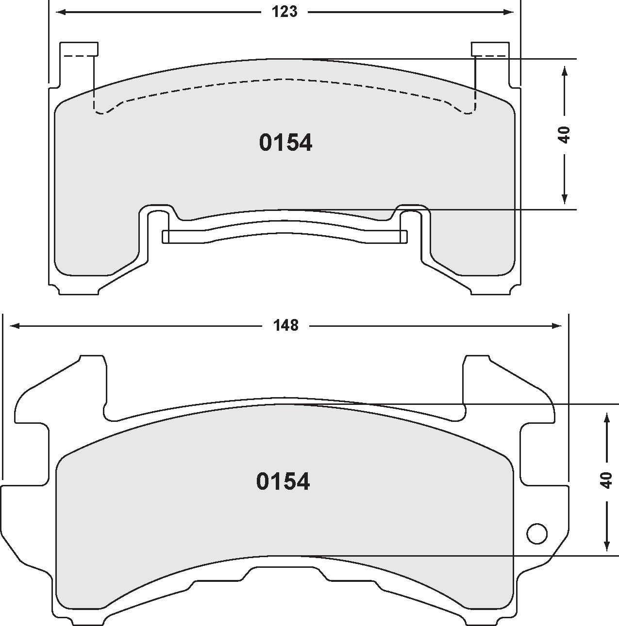 PFC 0154.01.14.44 BRAKE PADS RACE 01 CMPD 14MM