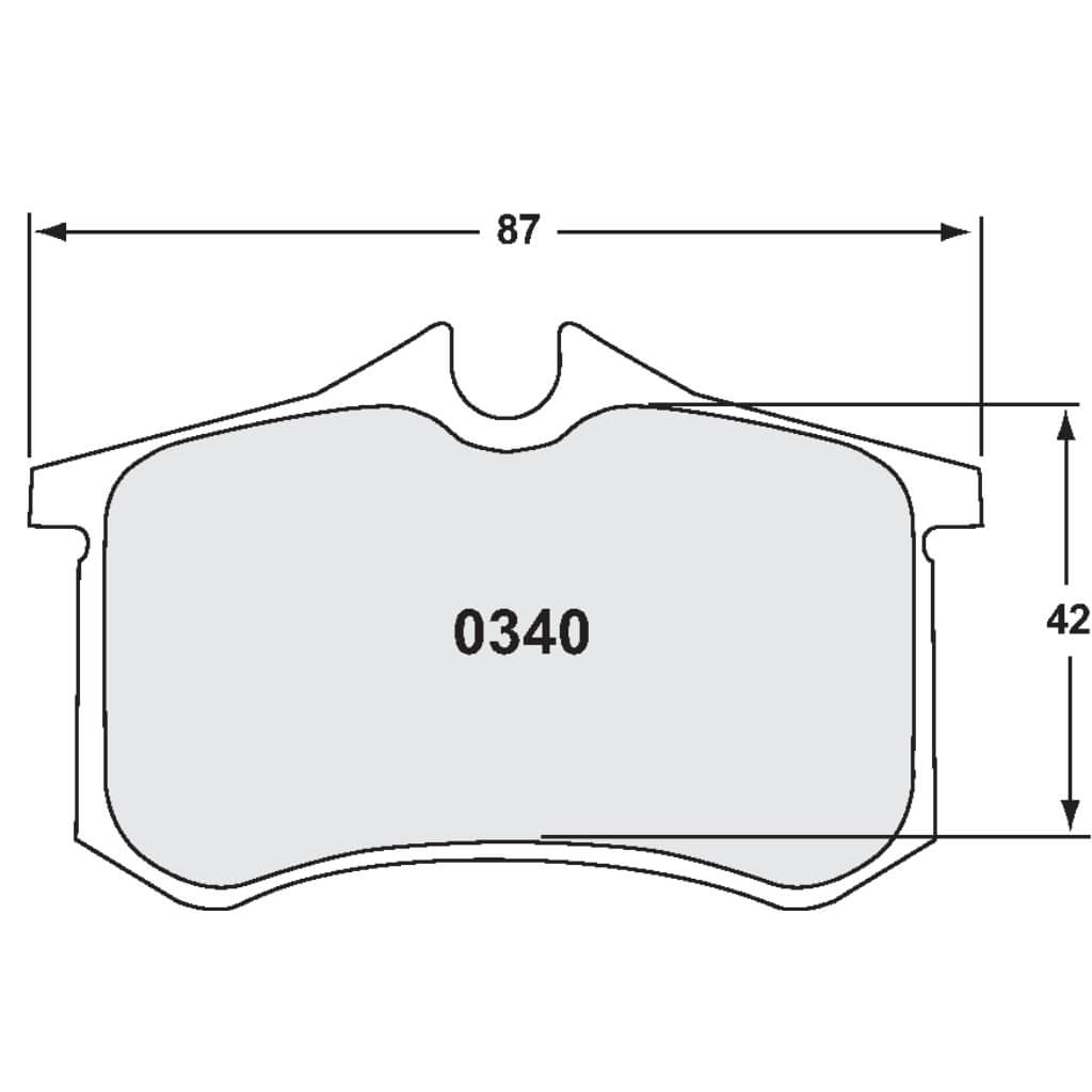 PFC 0340.332.15.44 REAR BRAKE PADS RACE 332 CMPD 15 MM FOR RENAULT MEGANE RS 1.8L 2018