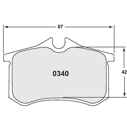 PFC 0340.332.15.44 REAR BRAKE PADS RACE 332 CMPD 15 MM FOR RENAULT MEGANE RS 1.8L 2018