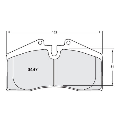 PFC 0447.11.17.44 BRAKE PADS RACE 11 CMPD 17 MM STOPTECH 4-POT ST40