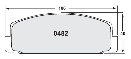 PFC 0482.10 BRAKE PADS Z-RATED REAR MAZDA RX-7 RX7 1985-96 COUP