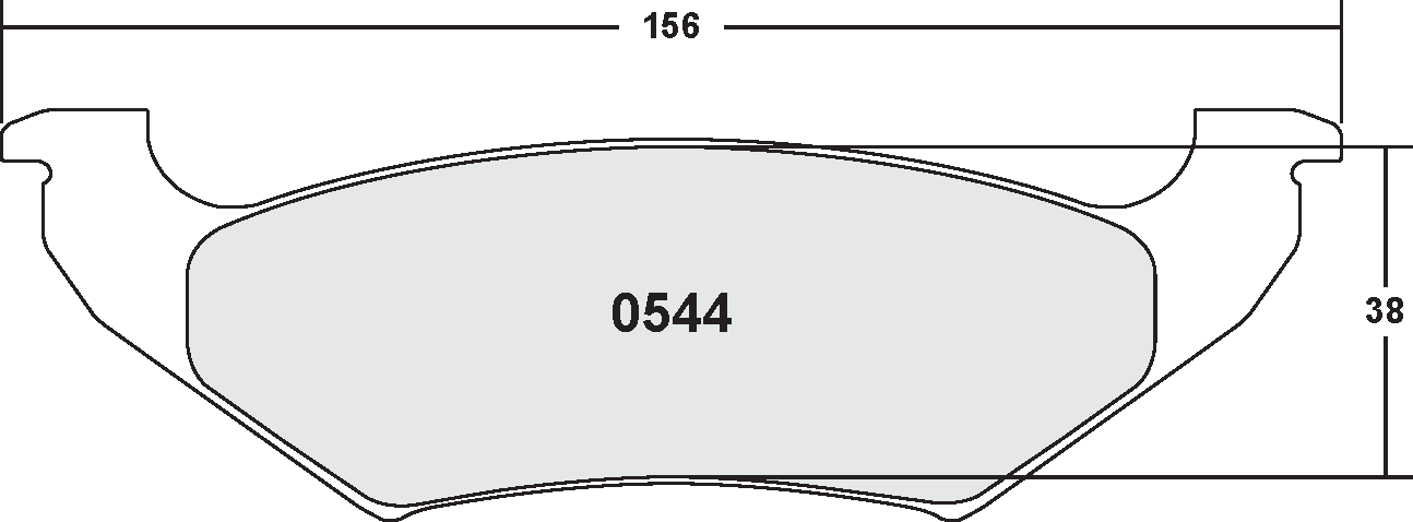 PFC 0544.22 BRAKE PADS Z-RATED CARBON METALLIC