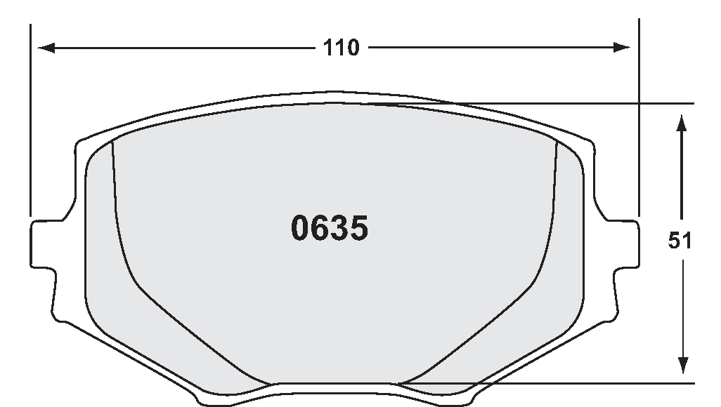 PFC 0635.11.13.44 BRAKE PADS RACE 11 CMPD 13MM FRONT MAZDA MX5 1994-05 ROADSTER