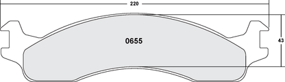 PFC 0655.22 BRAKE PADS Z-RATED CARBON METALLIC