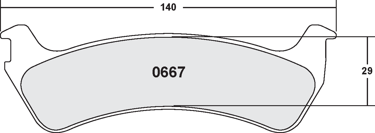 PFC 0667.22 BRAKE PADS Z-RATED CARBON METALLIC FORD EXPLORER (95-01)