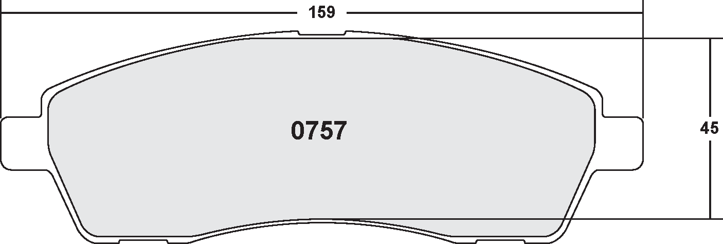PFC 0757.20 BRAKE PADS Z-RATED CARBON METALLIC