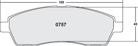 PFC 0757.20 BRAKE PADS Z-RATED CARBON METALLIC