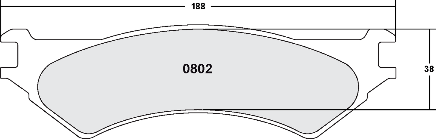 PFC 0802.12 BRAKE PADS Z-RATED ANTI CORROSION