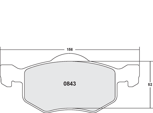 PFC 0843.22 BRAKE PADS Z-RATED CARBON METALLIC