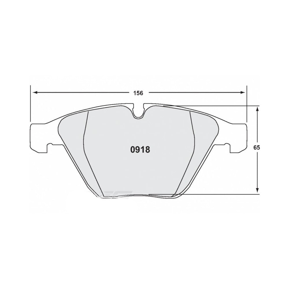 PFC 0918.331.19.44 FRONT BRAKE PADS RACE 331 CMPD 19 MM FOR BMW M3 (E90 / E92 / E93) 2008-2013