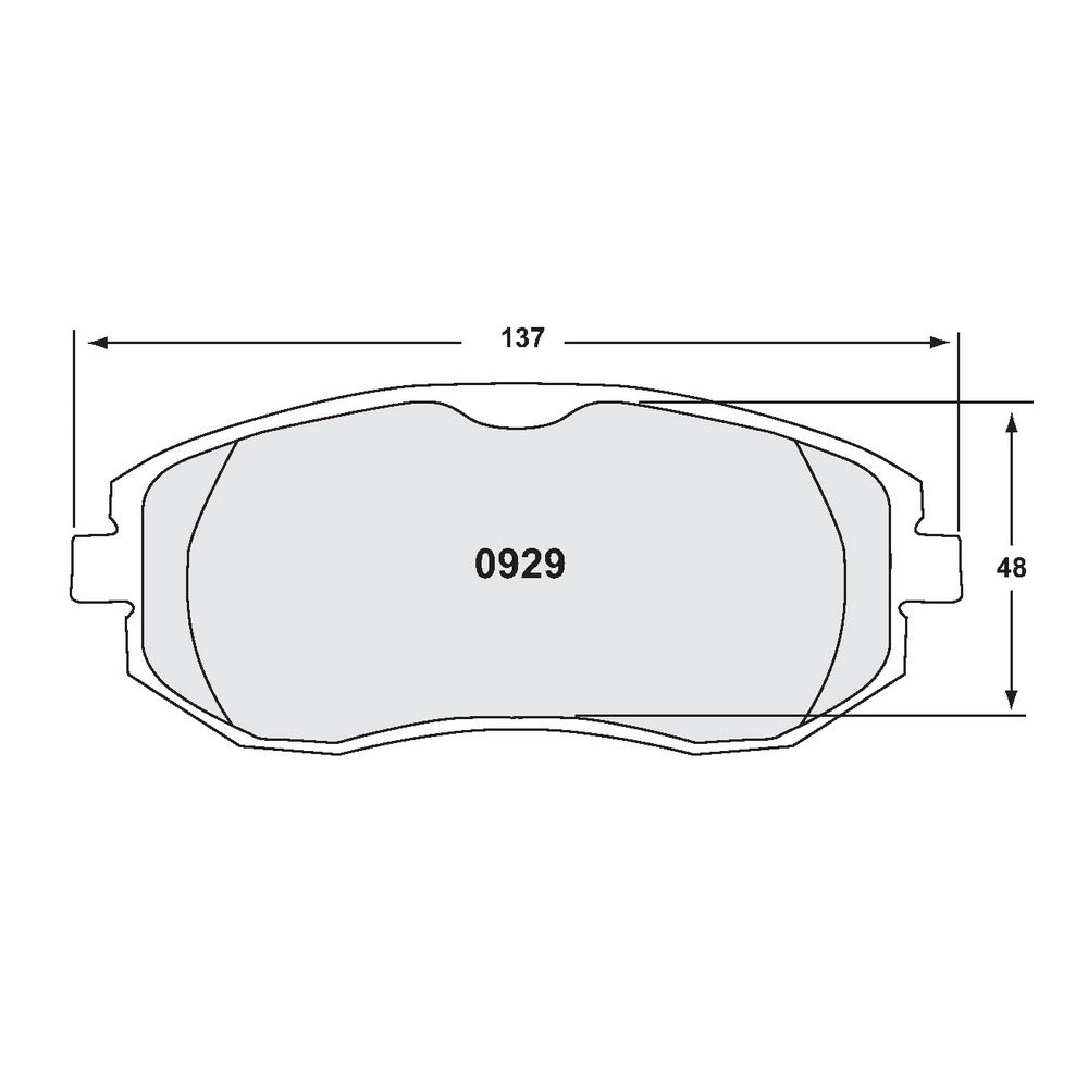 PFC 0929.10 FRONT BRAKE PADS Z-RATED FOR SUBARU BRZ / TOYOTA GT86 / GR86