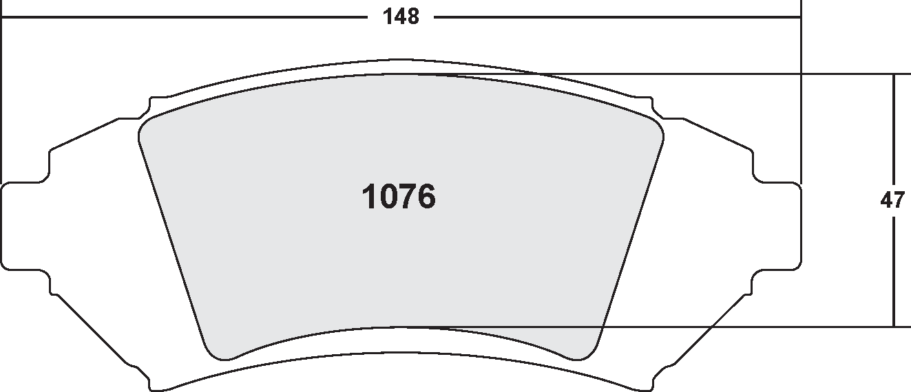 PFC 1076.22 BRAKE PADS Z-RATED CARBON METALLIC