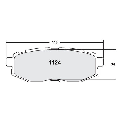 PFC 1124.08.16.44 REAR BRAKE PADS FOR SUBARU BRZ / TOYOTA GT86 / GR86