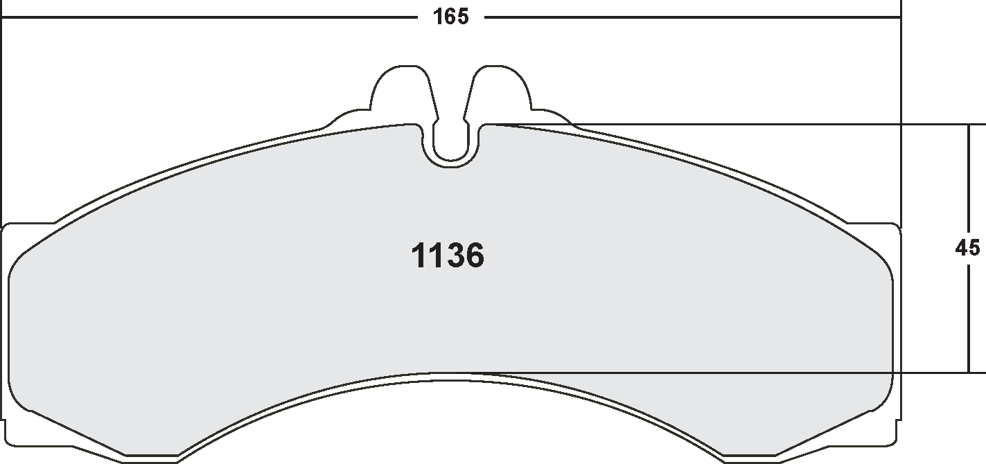 PFC 1136.10 BRAKE PADS Z-RATED CARBON METALLIC