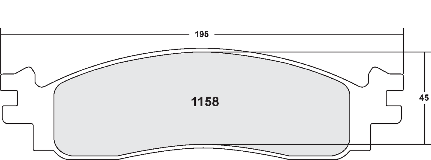 PFC 1158.22 BRAKE PADS Z-RATED CARBON METALLIC