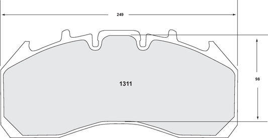 PFC 1311.12 BRAKE PADS Z-RATED ANTI-CORROSION