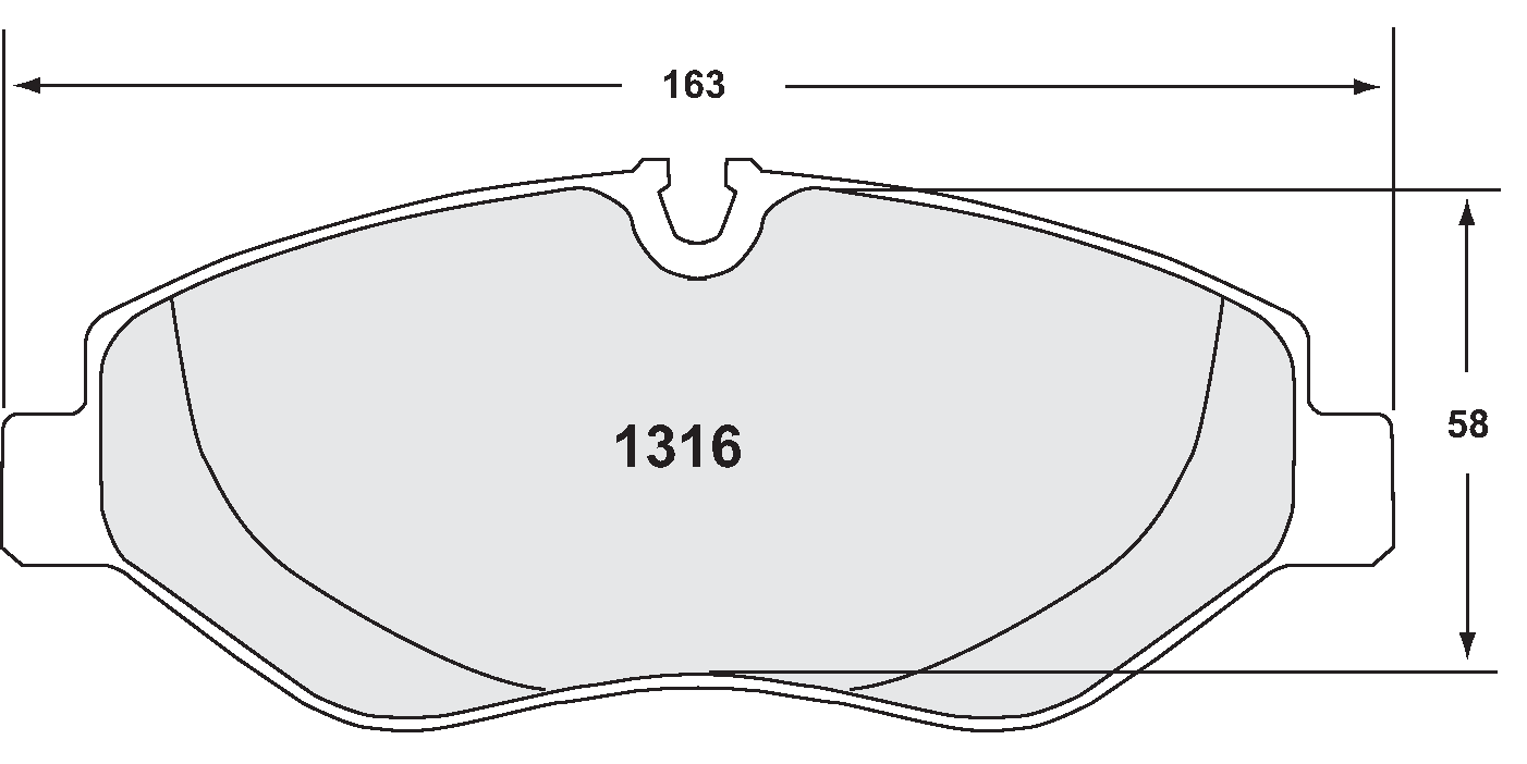 PFC 1316.10 BRAKE PADS Z-RATED MERCEDES-BENZ SPRINTER 3T 06-